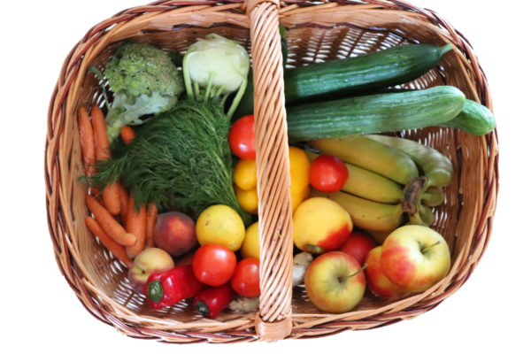 Obst- und Gemüsekorb vegane Ernährungsberatung